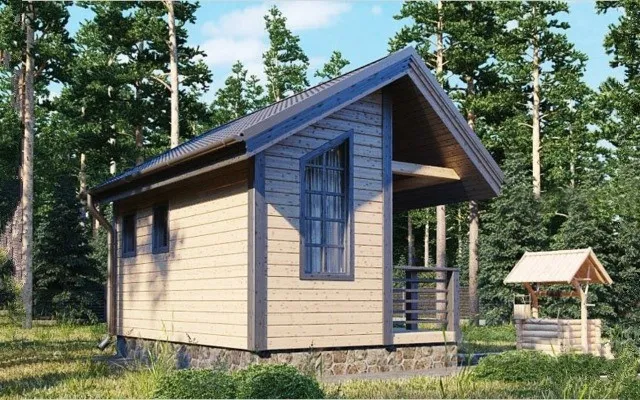 Каркасная баня Б-12, 40 м²