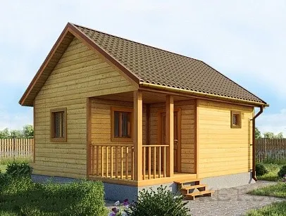 Каркасная баня Б-14, 31 м²