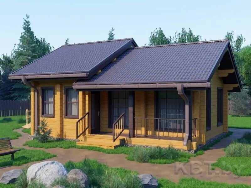 Каркасная баня Б-18, 48 м²
