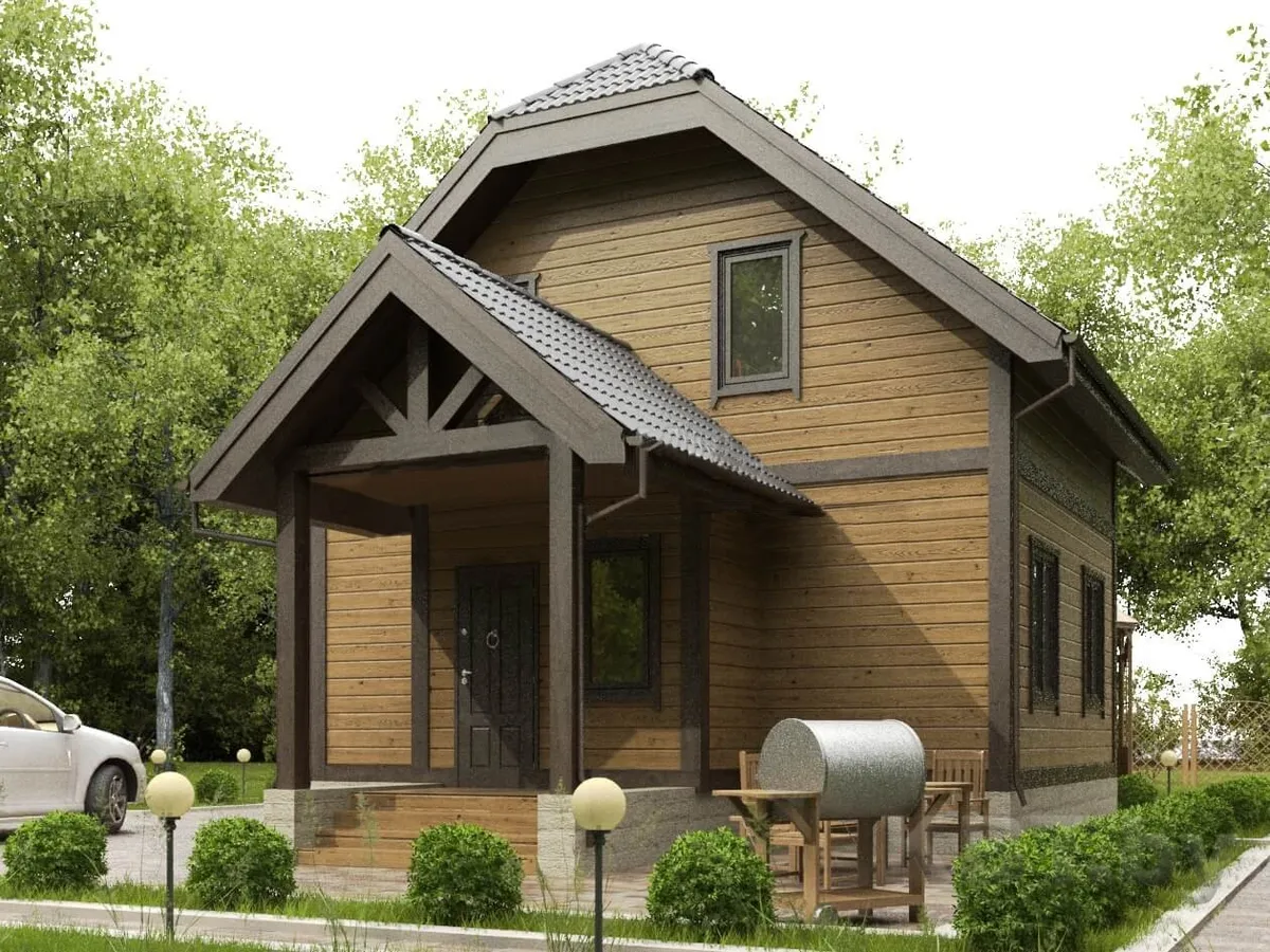 Каркасный дом Д-06, 90 м²