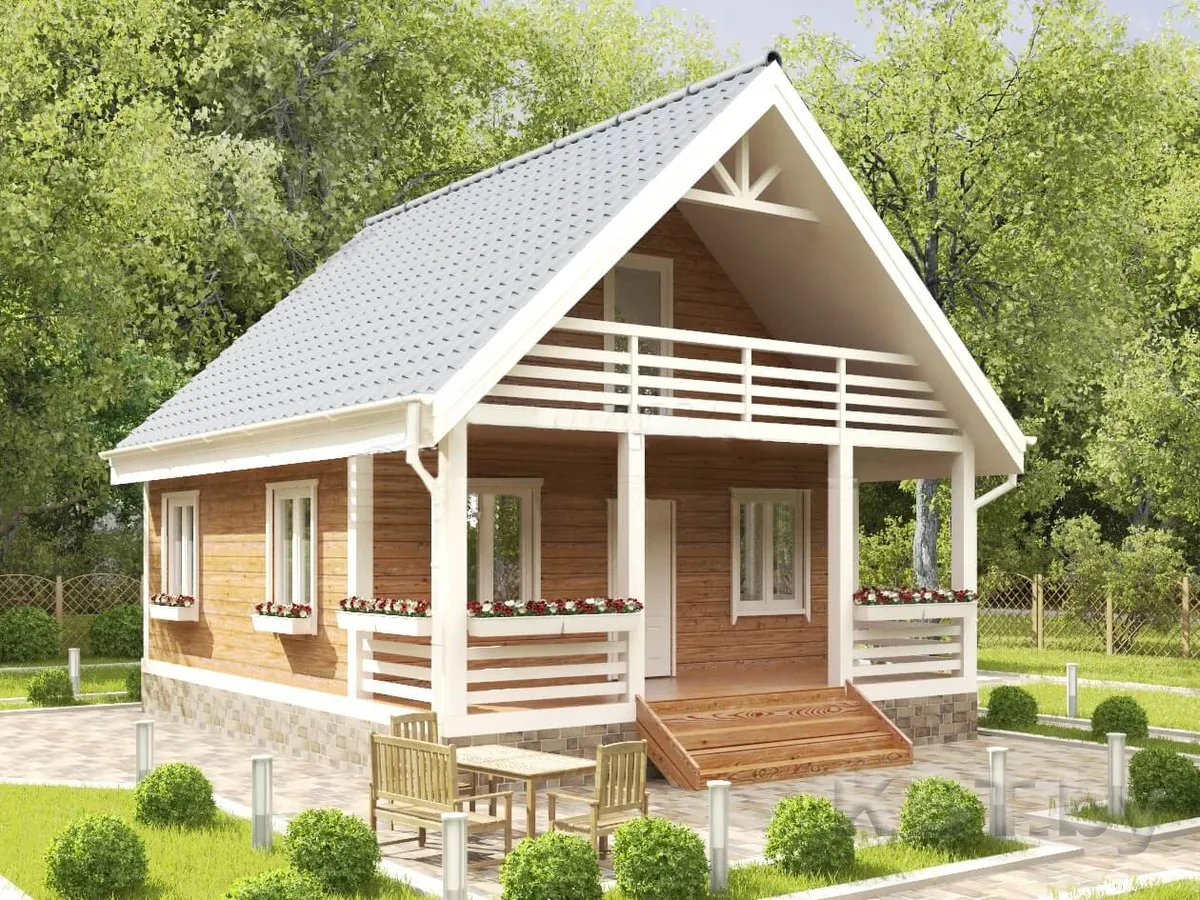 Каркасный дом Д-20, 86 м²