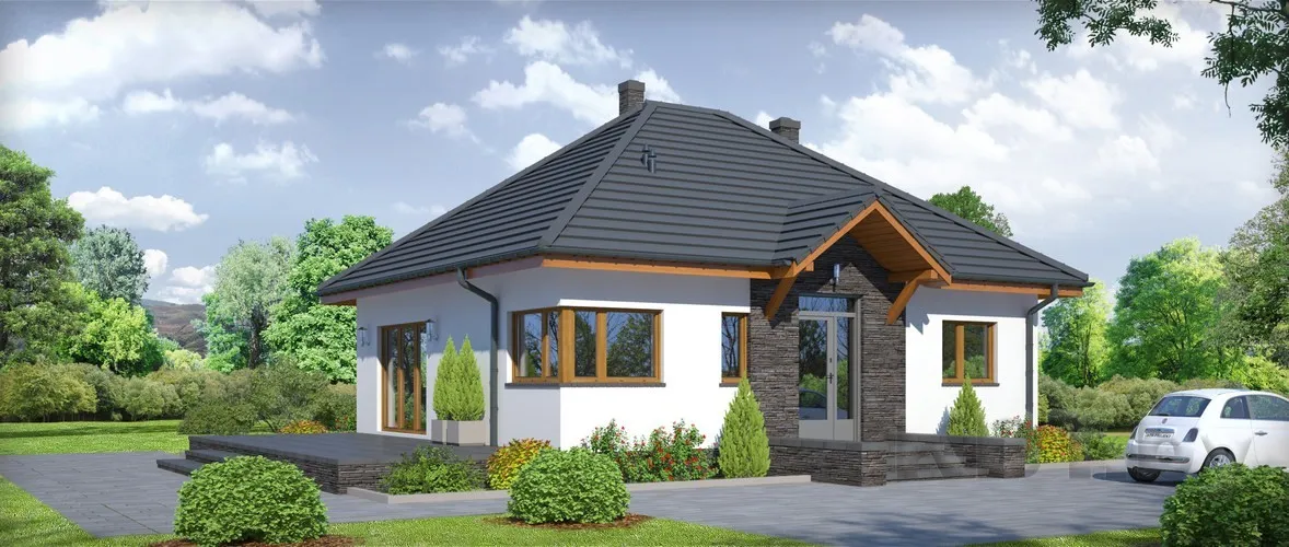 Каркасный дом Д-23, 91 м²