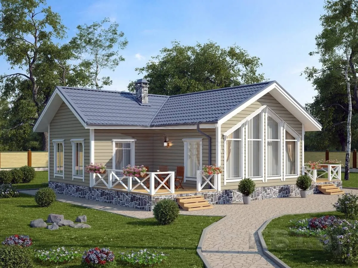 Каркасный дом Д-33, 95 м²