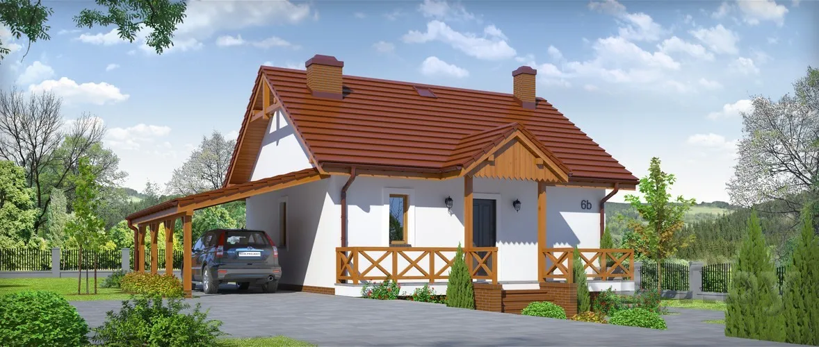 Каркасный дом Д-34, 73 м²