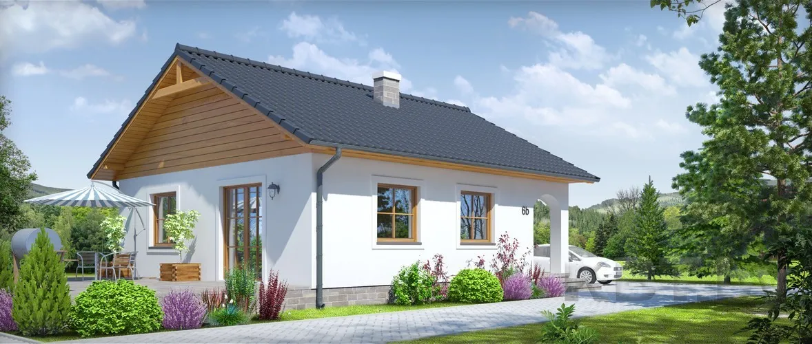 Каркасный дом Д-35, 80 м²