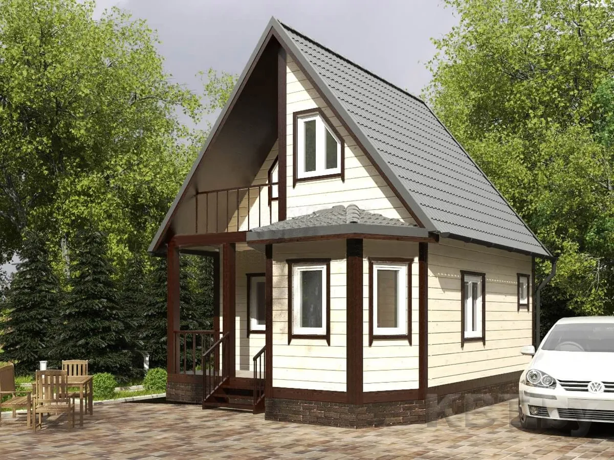 Каркасный дом КД-10, 65 м²