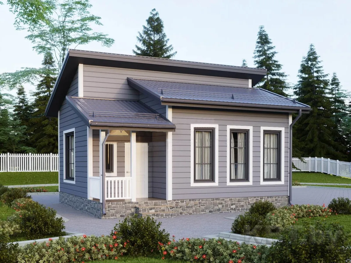 Каркасный дом КД-44, 56 м²