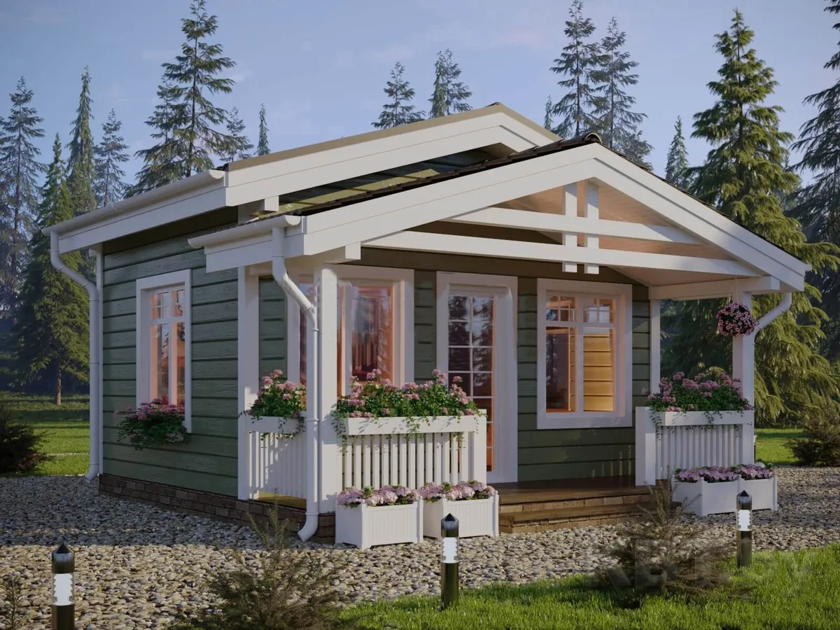Каркасный дом М-14, 24 м²