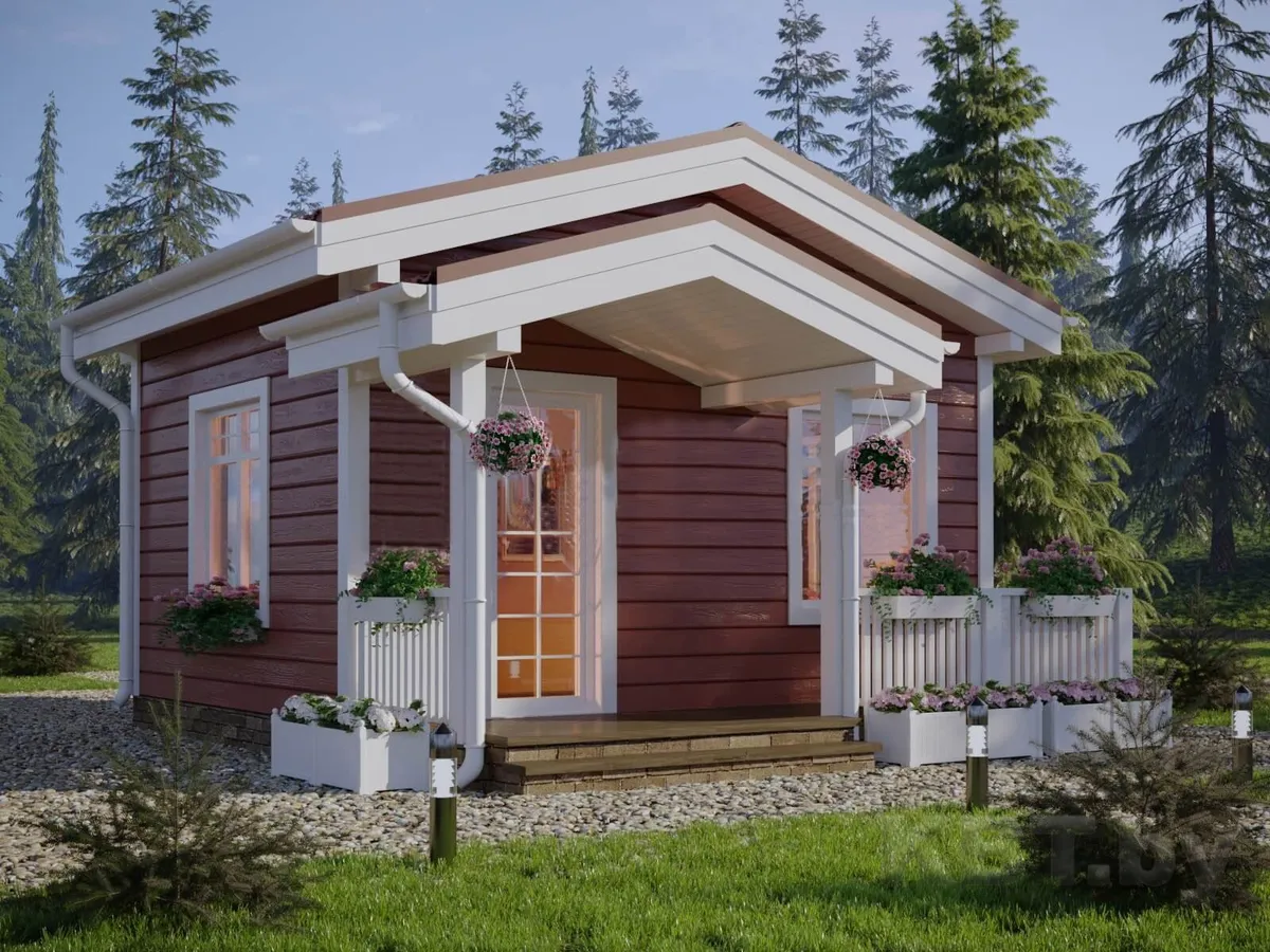 Каркасный дом М-15, 24 м²