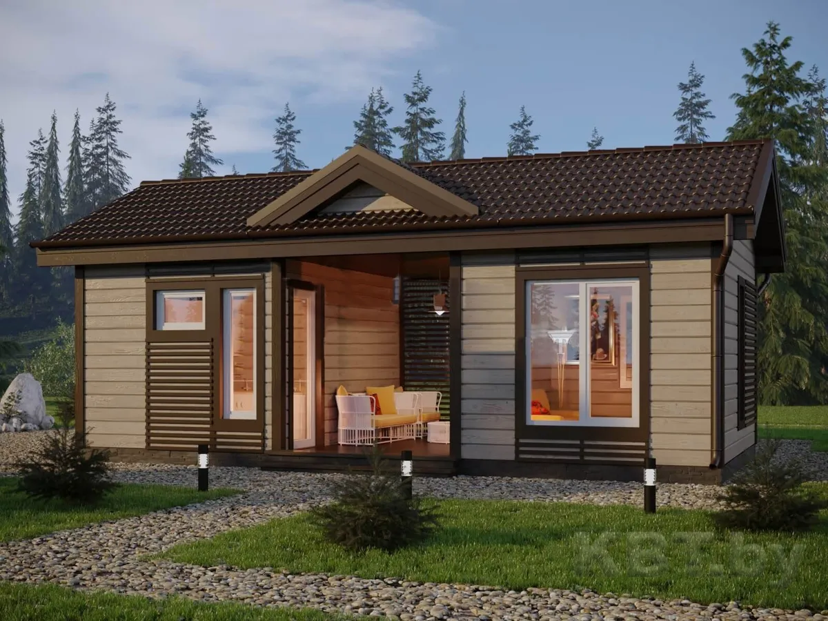 Каркасный дом М-20, 31 м²