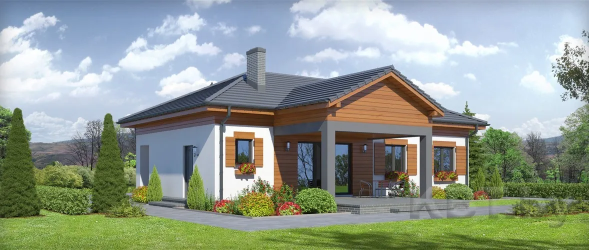 Каркасный коттедж Д-04, 118 м²