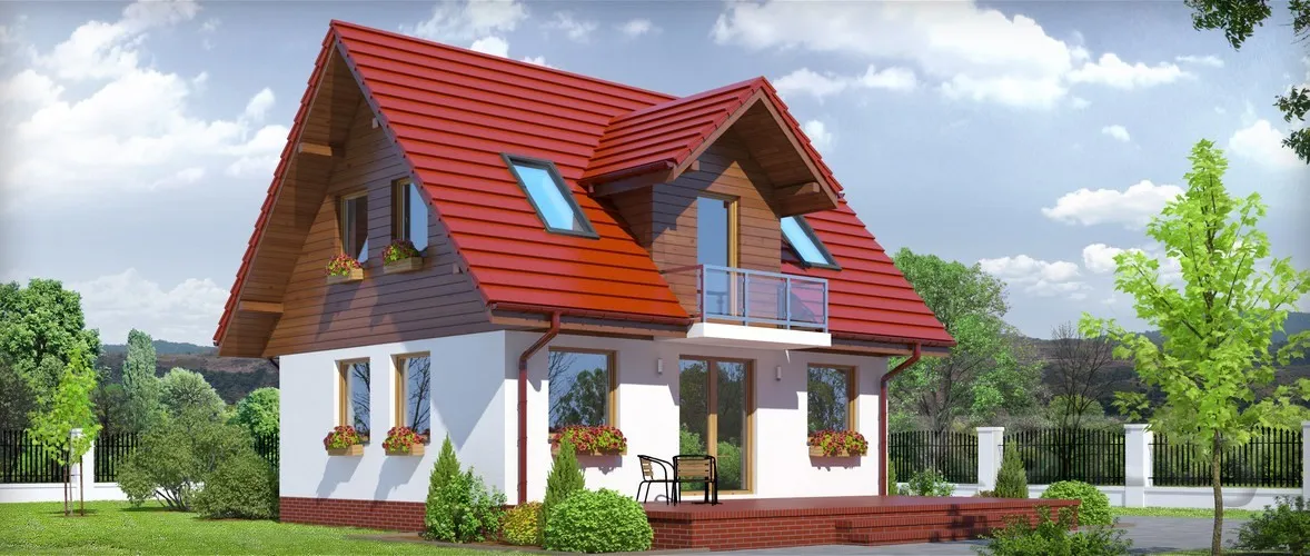 Каркасный коттедж Д-11, 106 м²