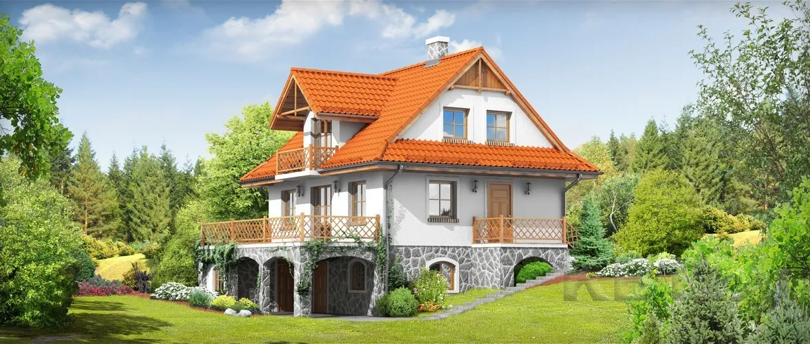 Каркасный коттедж Д-15, 143 м²