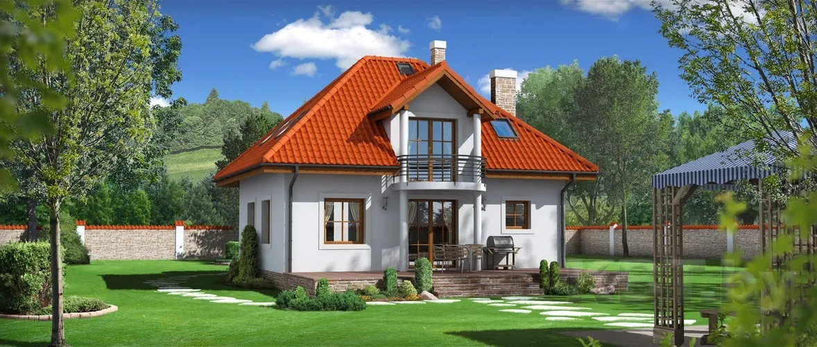 Каркасный коттедж Д-17, 141 м²