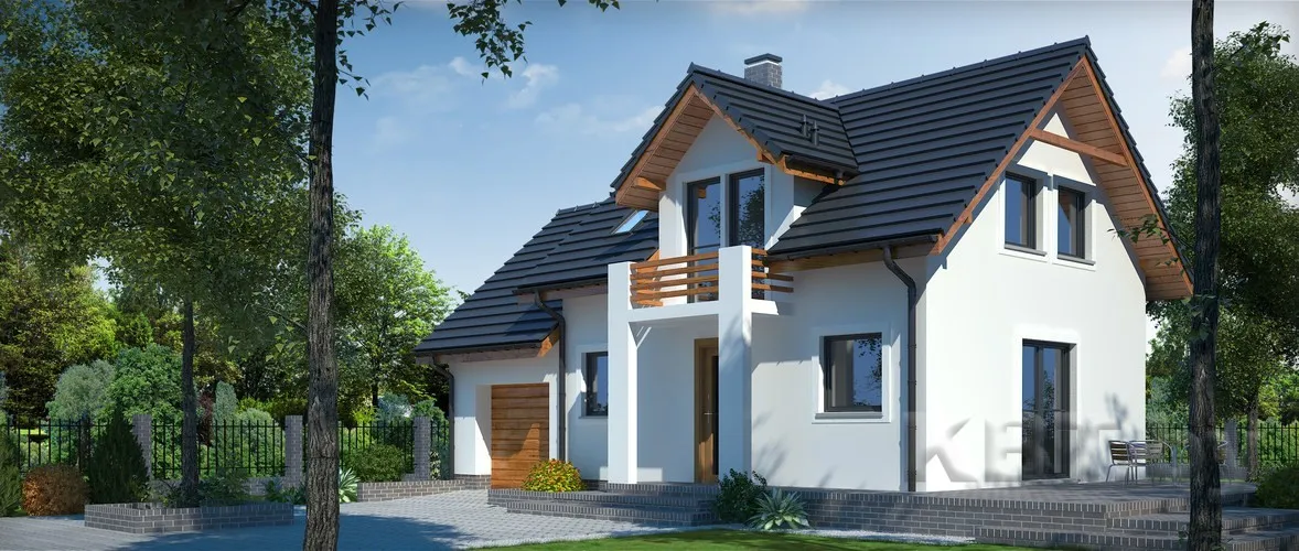 Каркасный коттедж Д-40, 114 м²